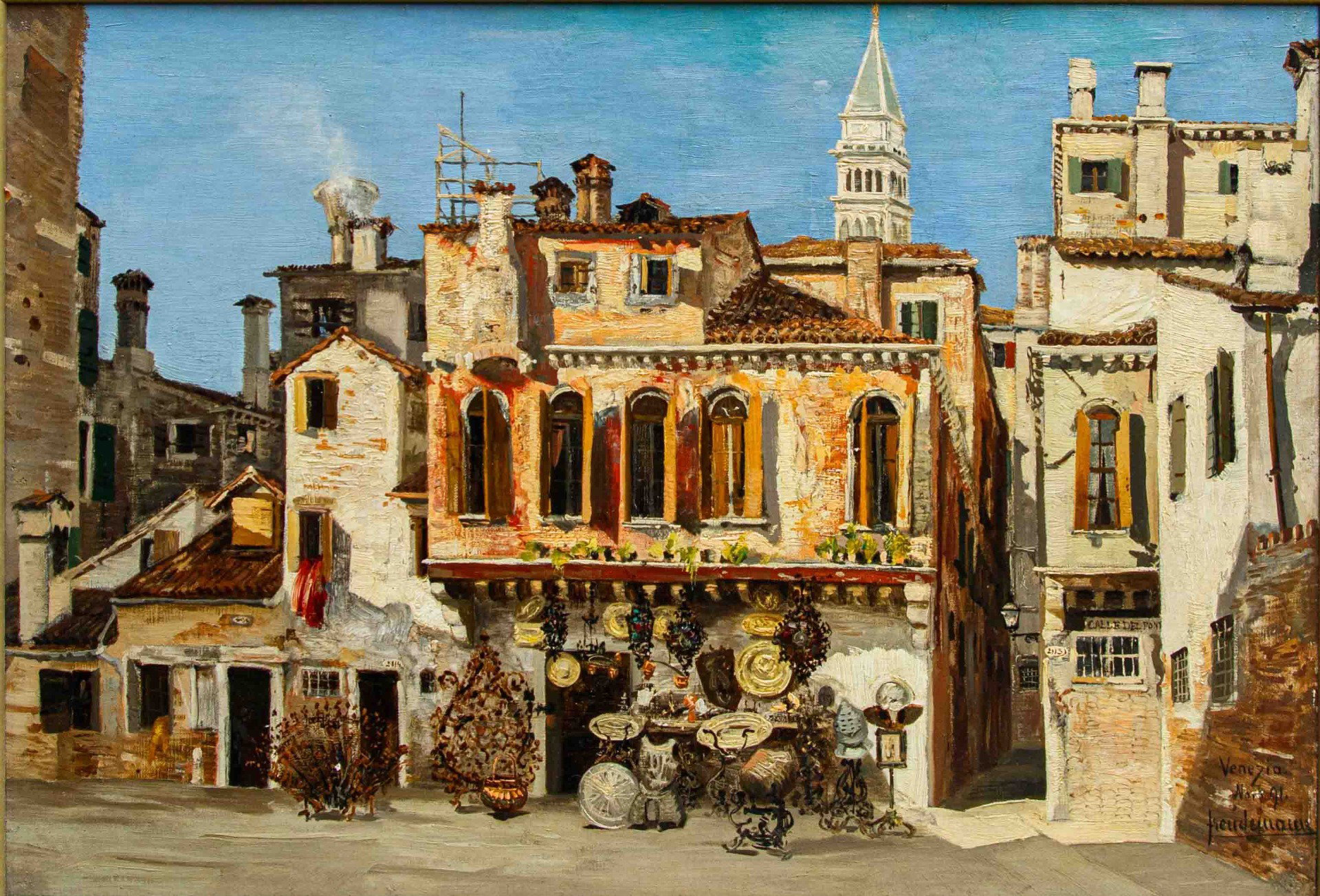Victor Freudemann (Berlino, 1857 – Venezia, ca. 1922), Veduta di Venezia